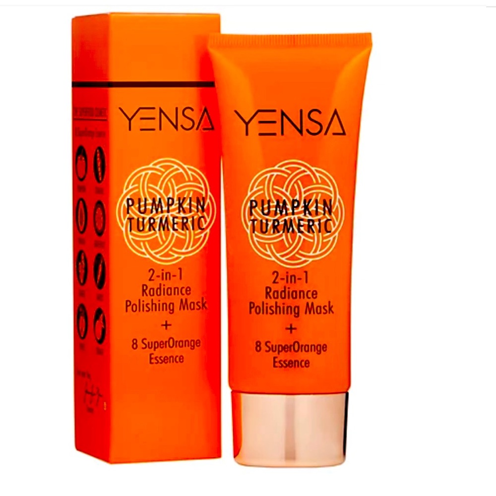 🚨‼️ SOLD‼️🚨NIB MSRP$45 Yensa's Pumpkin Turmeric 2-in-1 Radiance Polishing Mask